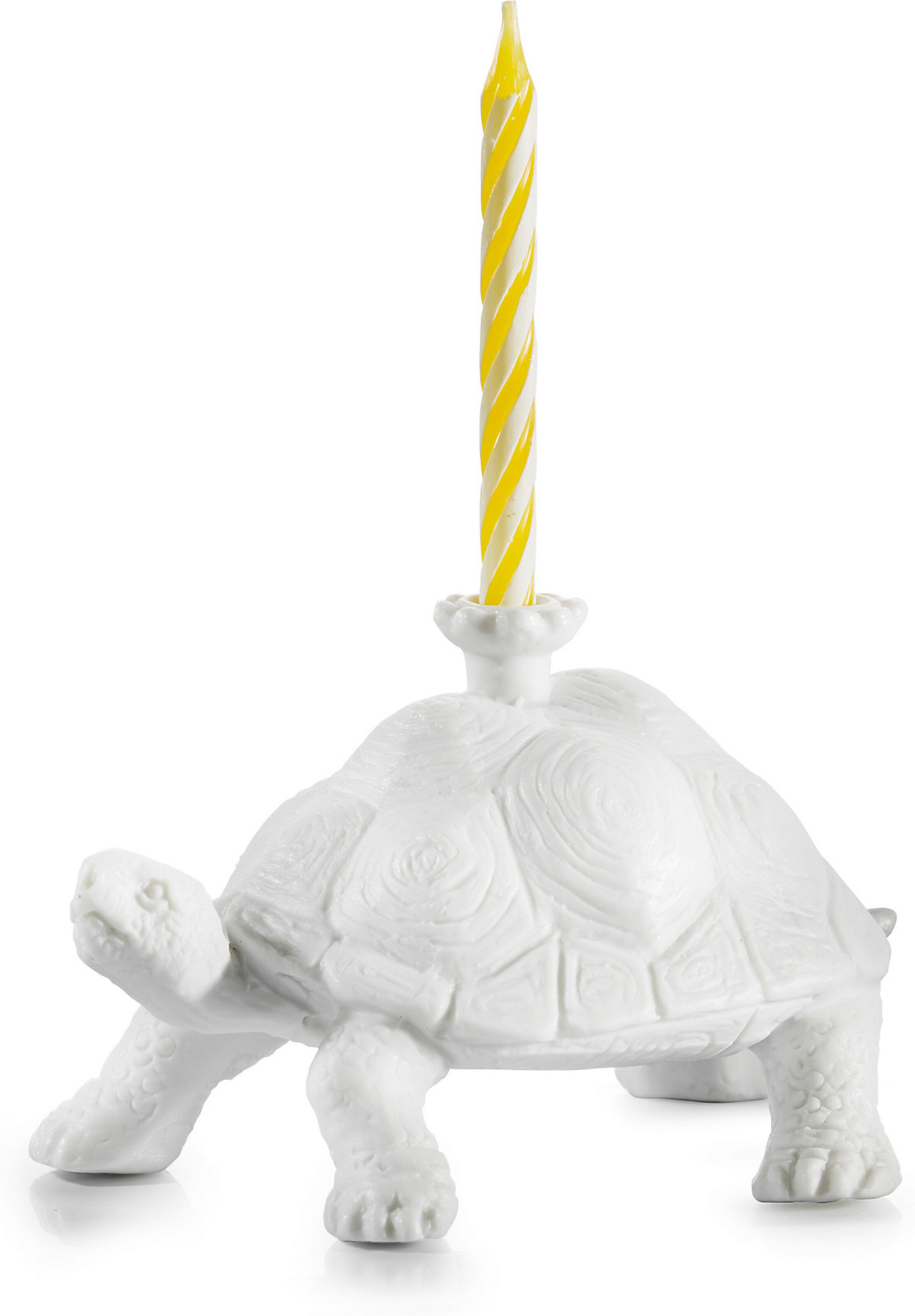 Männer Wohn-Accessoires DONKEY PRODUCTS Kerzenhalter 'Happy Zoo-Day - Moa Schildkröte' in Weiß - TD70195
