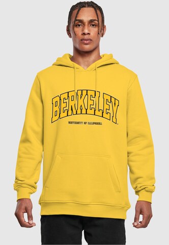 Felpa 'Berkeley University' di Merchcode in giallo: frontale