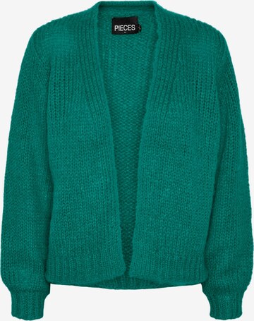 Cardigan 'Carman' PIECES en vert : devant