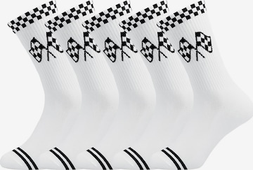 UNABUX Socks 'Touchdown' in White: front