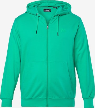 Men Plus Sweatshirt in Groen: voorkant