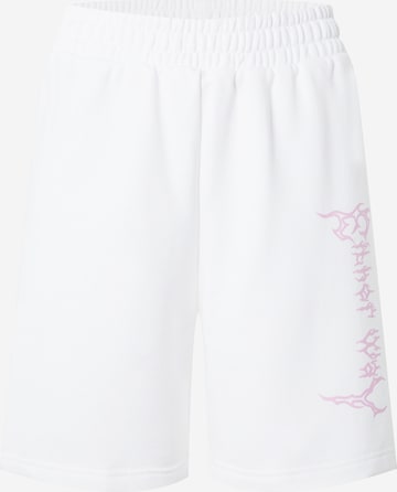 Pantaloni de la Public Desire pe alb: față