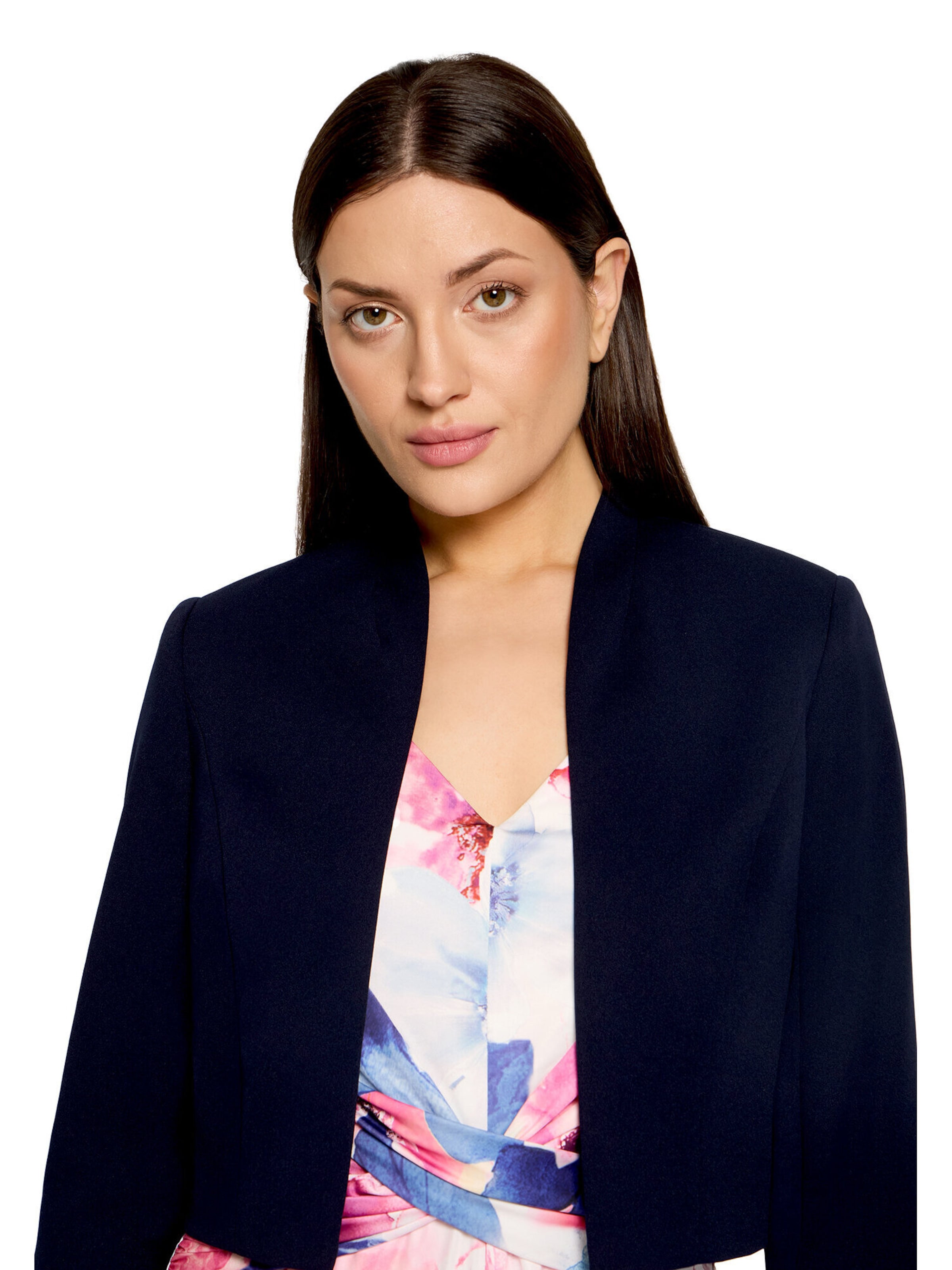 Vera Mont Blazer-Jacke ohne Verschluss in Blau