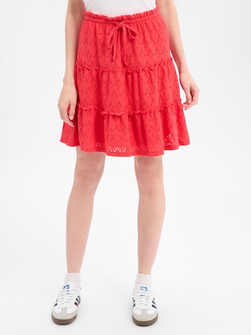 VILA Skirt 'VIAmalina' in Red: front