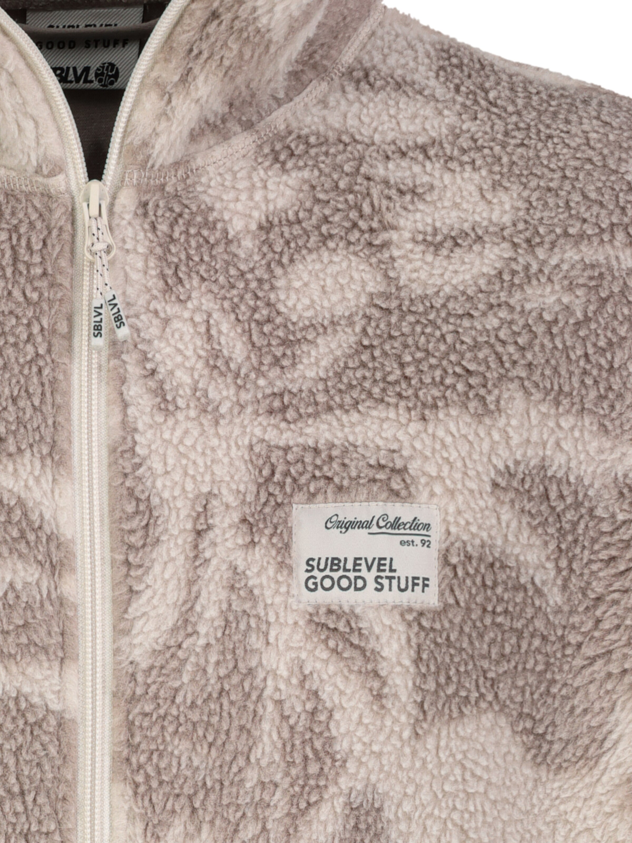 Sublevel Fleece jas in Beige