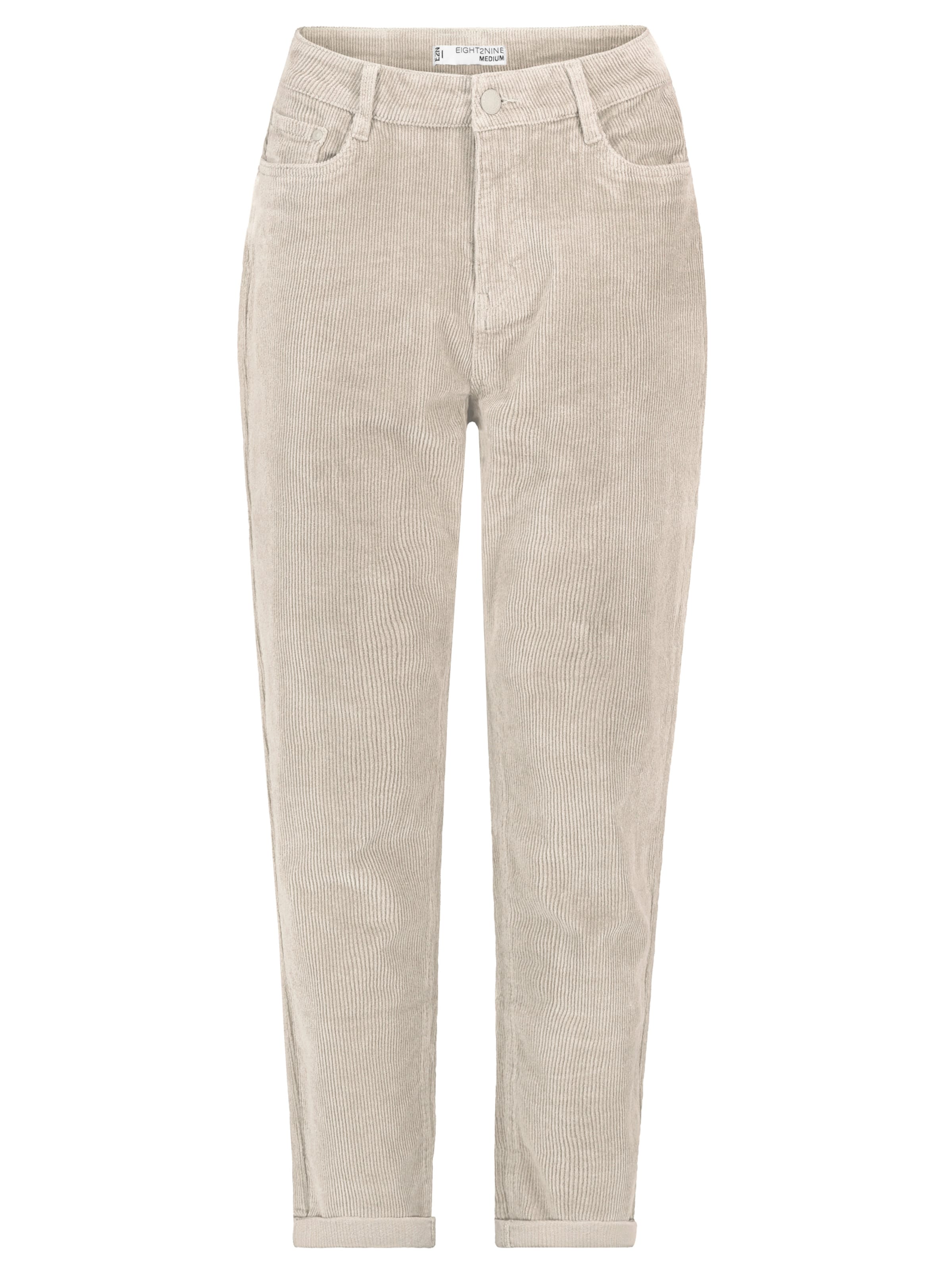 Eight2Nine Slimfit Broek in Beige: voorkant