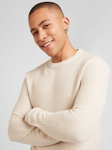 JACK & JONES Sweater in Beige