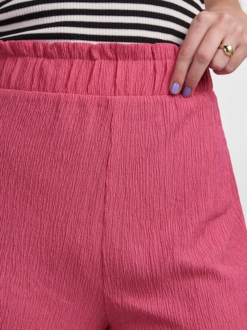 PIECES Regular Broek 'LUNA' in Roze