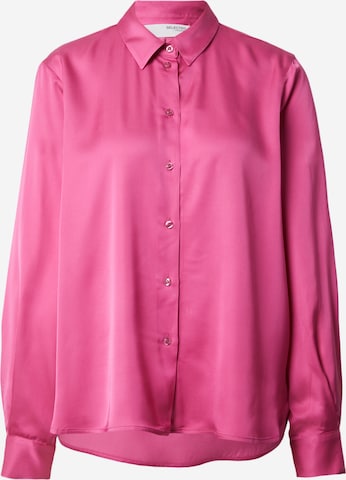 Chemisier 'TALIA' SELECTED FEMME en rose : devant