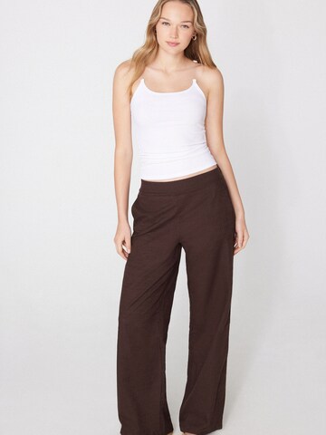 Tezenis Wide leg Pants in Brown