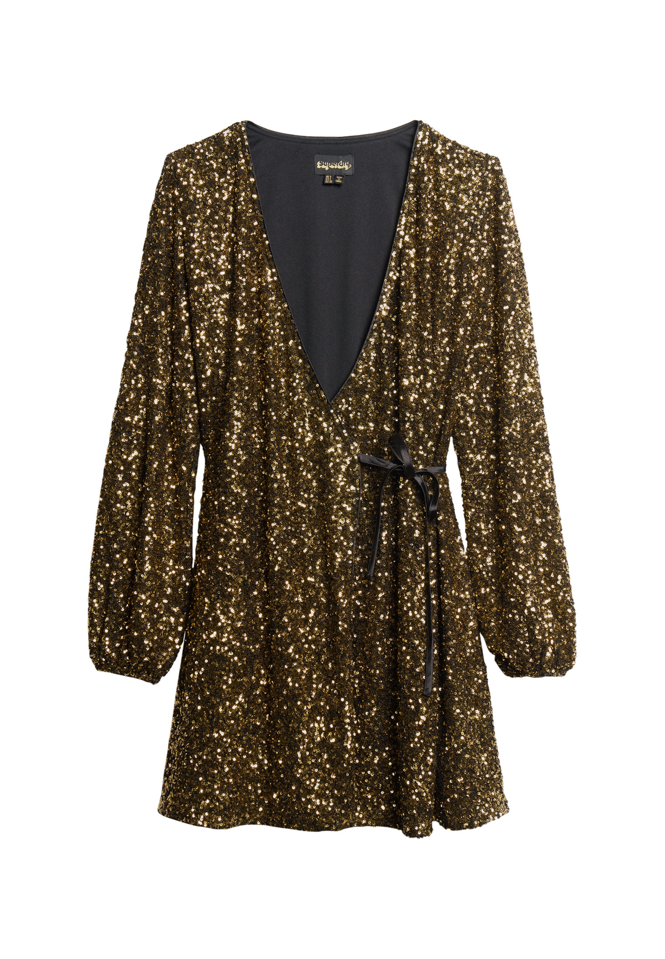 Superdry & Co Dress in Gold: front