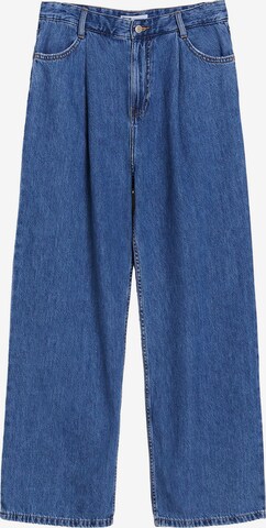 Wide Leg Jean Bershka en bleu : devant