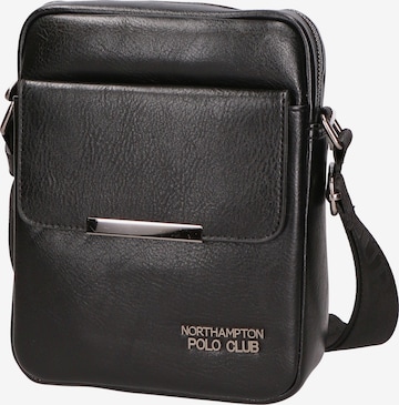 Northampton Polo Club Schultertasche in Schwarz: Vorderseite
