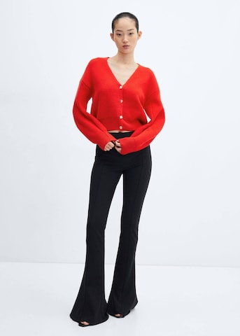 MANGO Gebreid vest in Rood