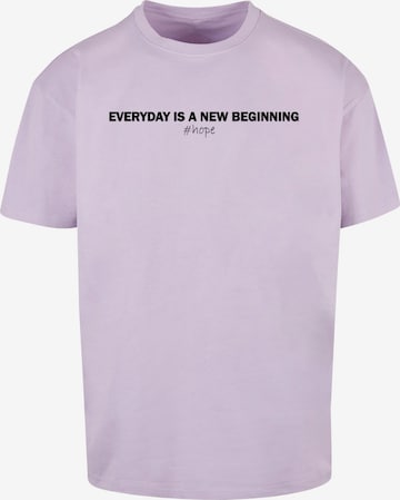 Merchcode Shirt 'Hope' in Purple: front