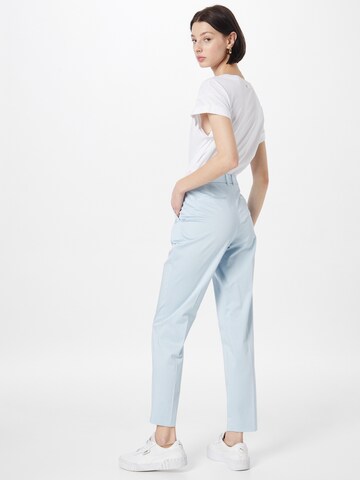 BOSS Black Regular Trousers with creases 'Tiluna' in Blue