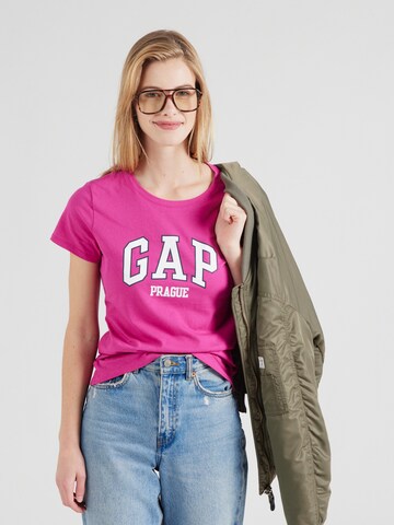 T-shirt 'PRAGUE' GAP en rose : devant