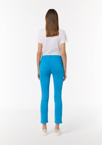 comma casual identity Skinny Hose in Blau: zadná strana