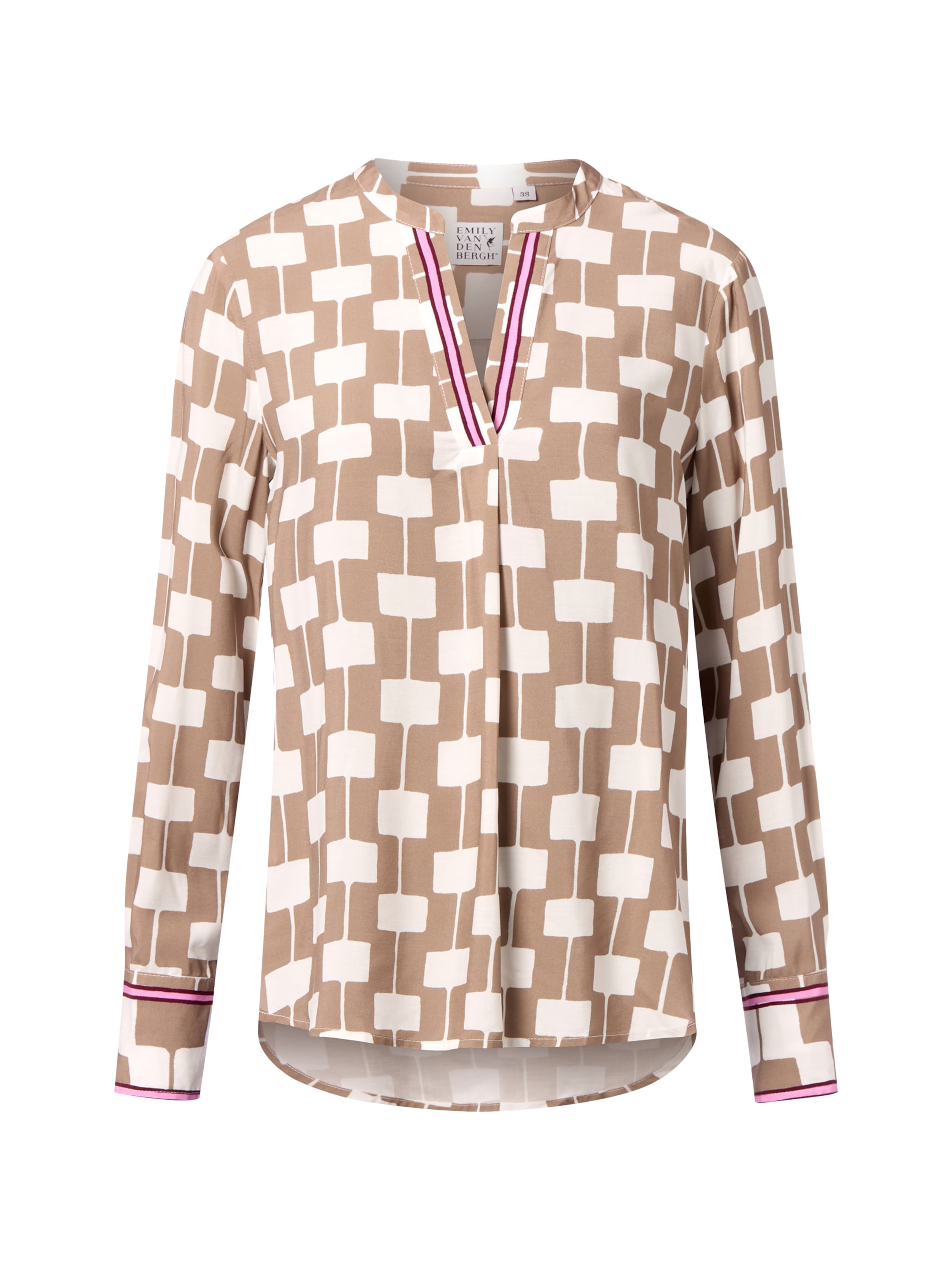 Emily Van Den Bergh Blouse in Beige: front