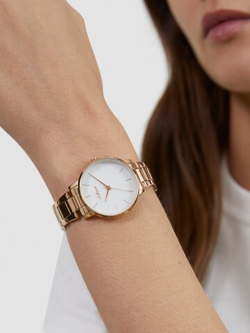 Montre à affichage analogique s.Oliver en or : devant