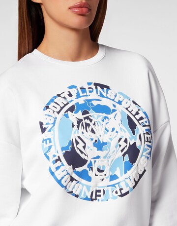 Plein Sport - Sudadera 'Carbon Tiger' en blanco