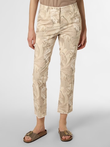 Cambio Regular Broek 'Stella' in Beige: voorkant