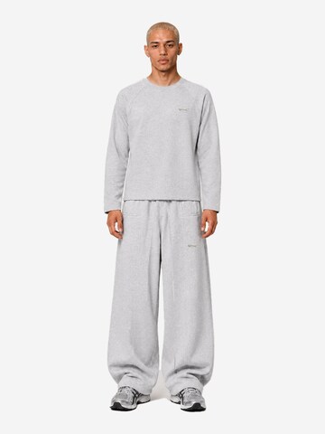 4thD Sweatshirt 'Longsleeve- Grey Melange' in Grijs