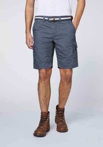 Oklahoma Jeans Regular Cargo Pants in Blue: front