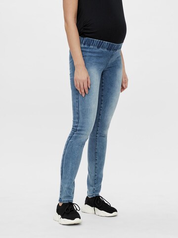 MAMALICIOUS Jeggings 'Lola' in Blauw: voorkant