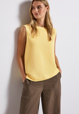 STREET ONE Top in Yellow: front
