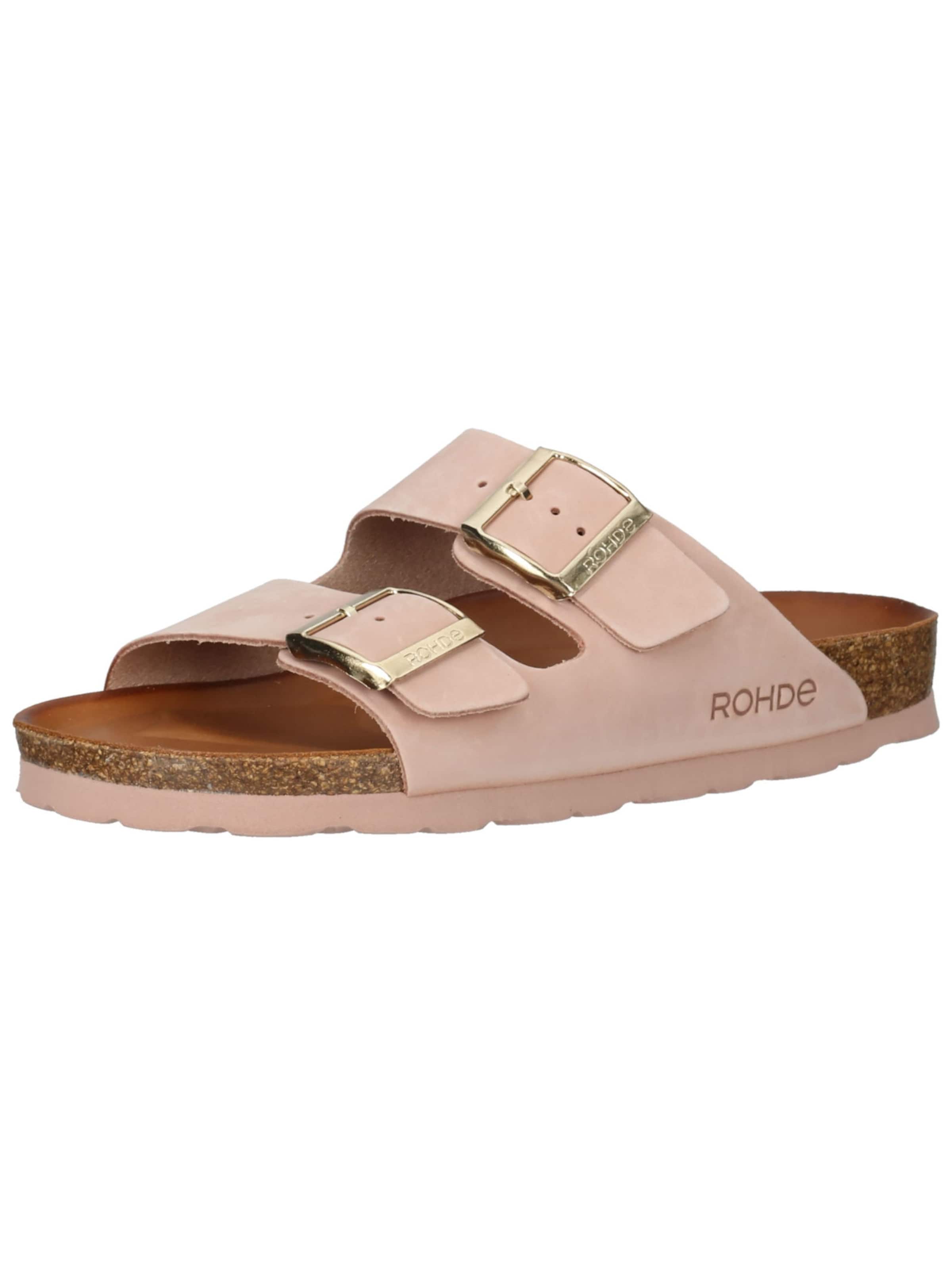 Mule ROHDE en rose : devant