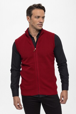 Felix Hardy Knit cardigan in Red: front