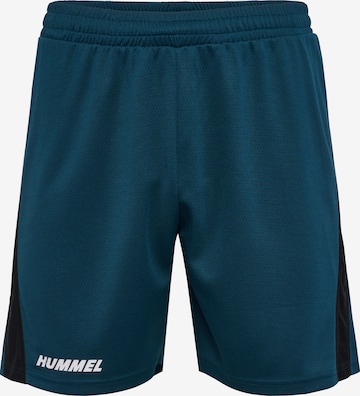 Hummel Regular Sportshorts in Grün: Vorderseite