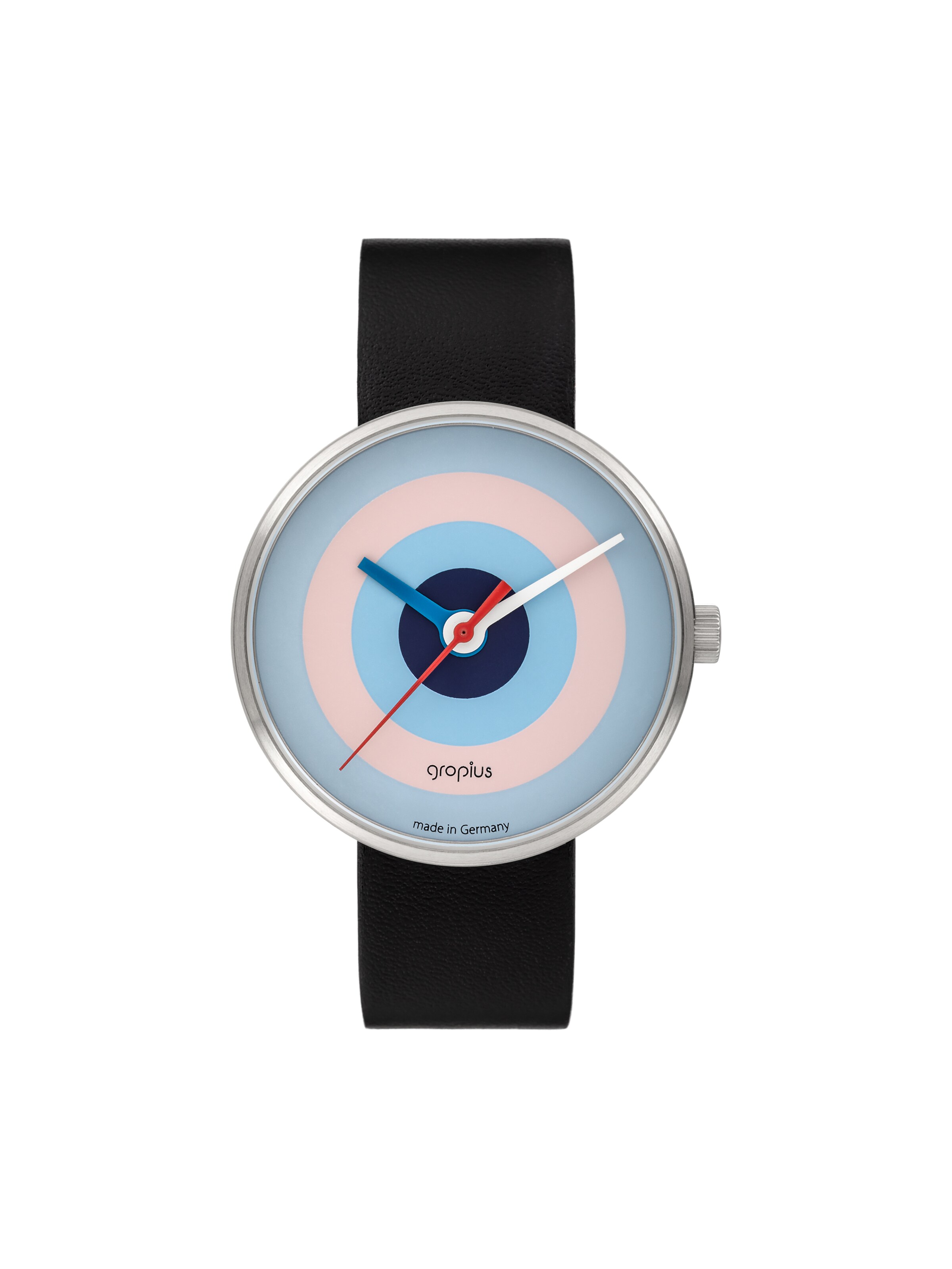 WALTER GROPIUS Analog Watch 'J. ALBERS' in Blue: front