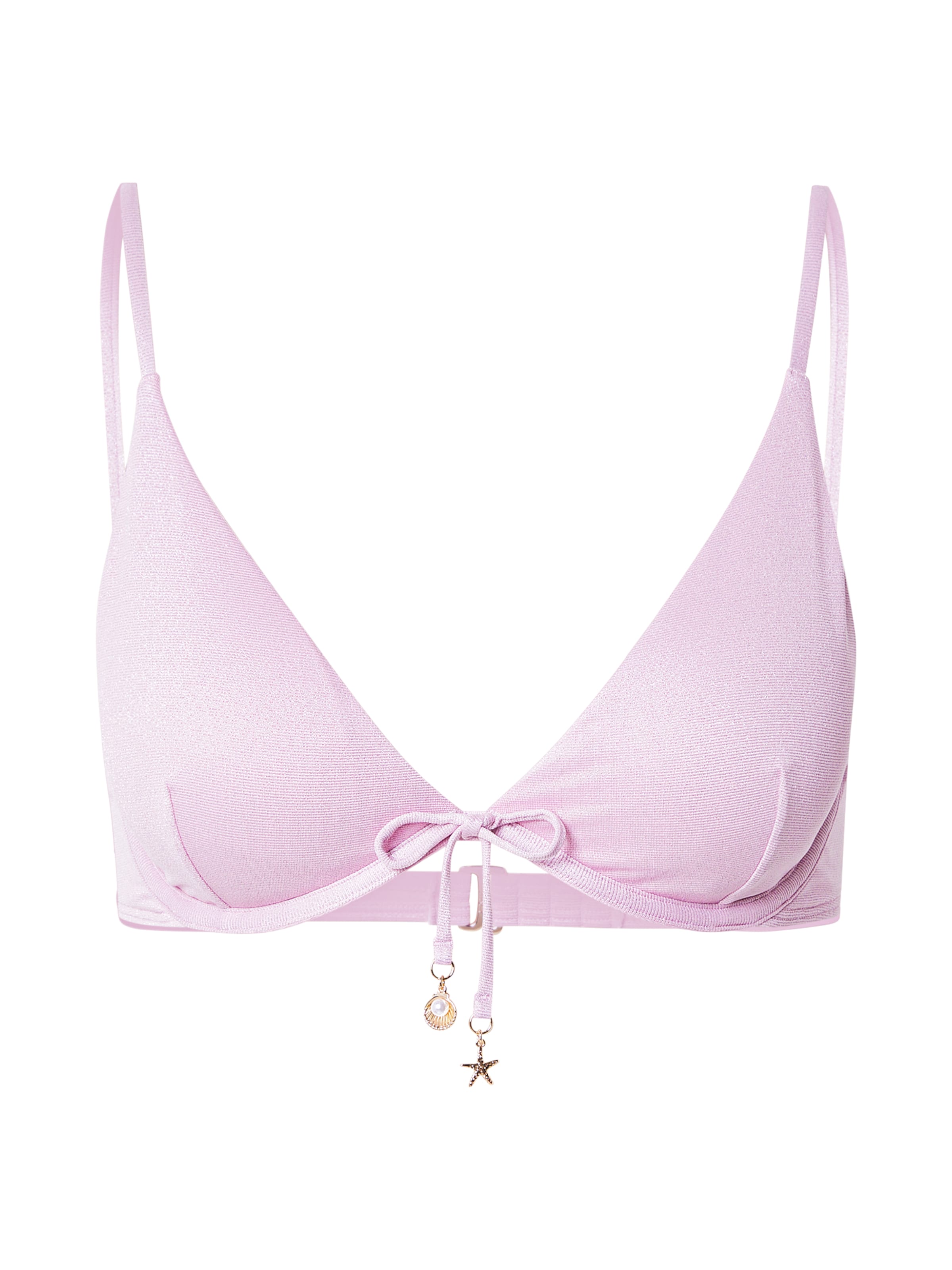 HOLLISTER Σουτιέν για T-Shirt Τοπ μπικίνι σε ροζ: μπροστά