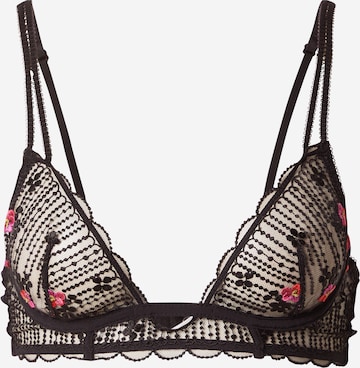 ETAM Kolmio Rintaliivi 'DRAMA' värissä musta: etupuoli