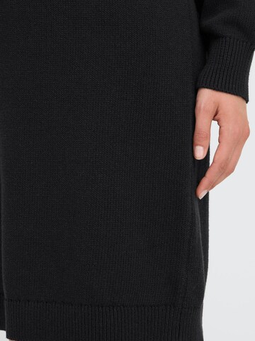Oxmo Strickkleid ' OXFSANVA ' in Schwarz