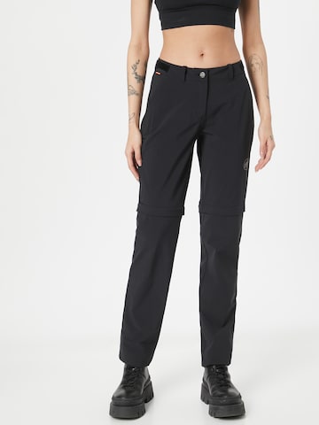 MAMMUT Regular Outdoor Pants 'Runbold' in Black: front