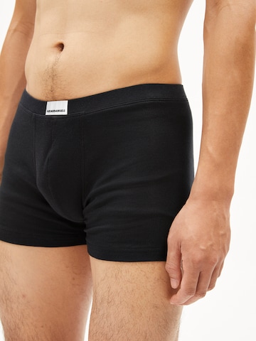 ARMEDANGELS Boxershort ' RICAARD RIB ' in Schwarz