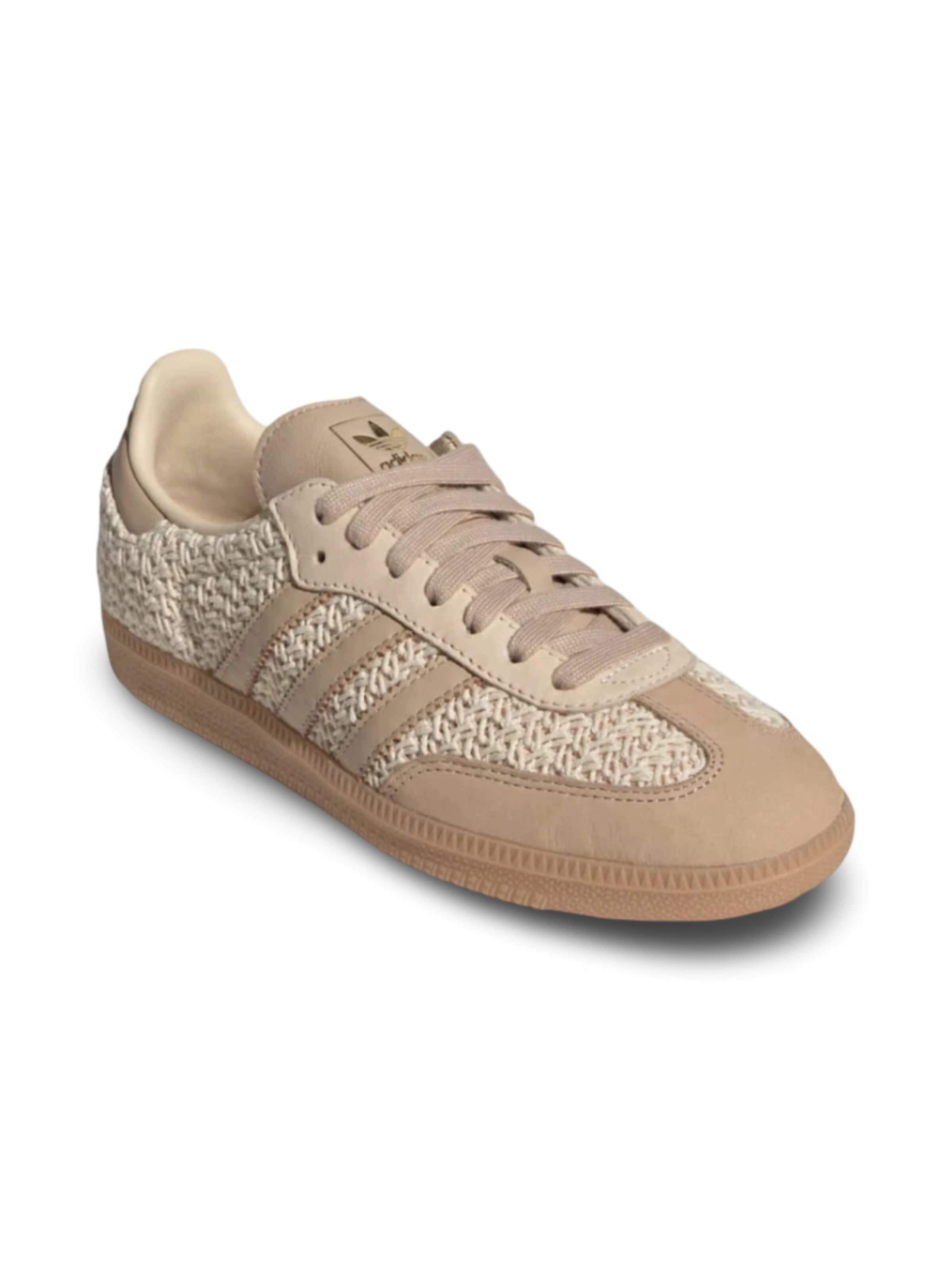 ADIDAS ORIGINALS Sneakers 'adidas Samba OG Crochet Pack Sand Strata' in Beige: front