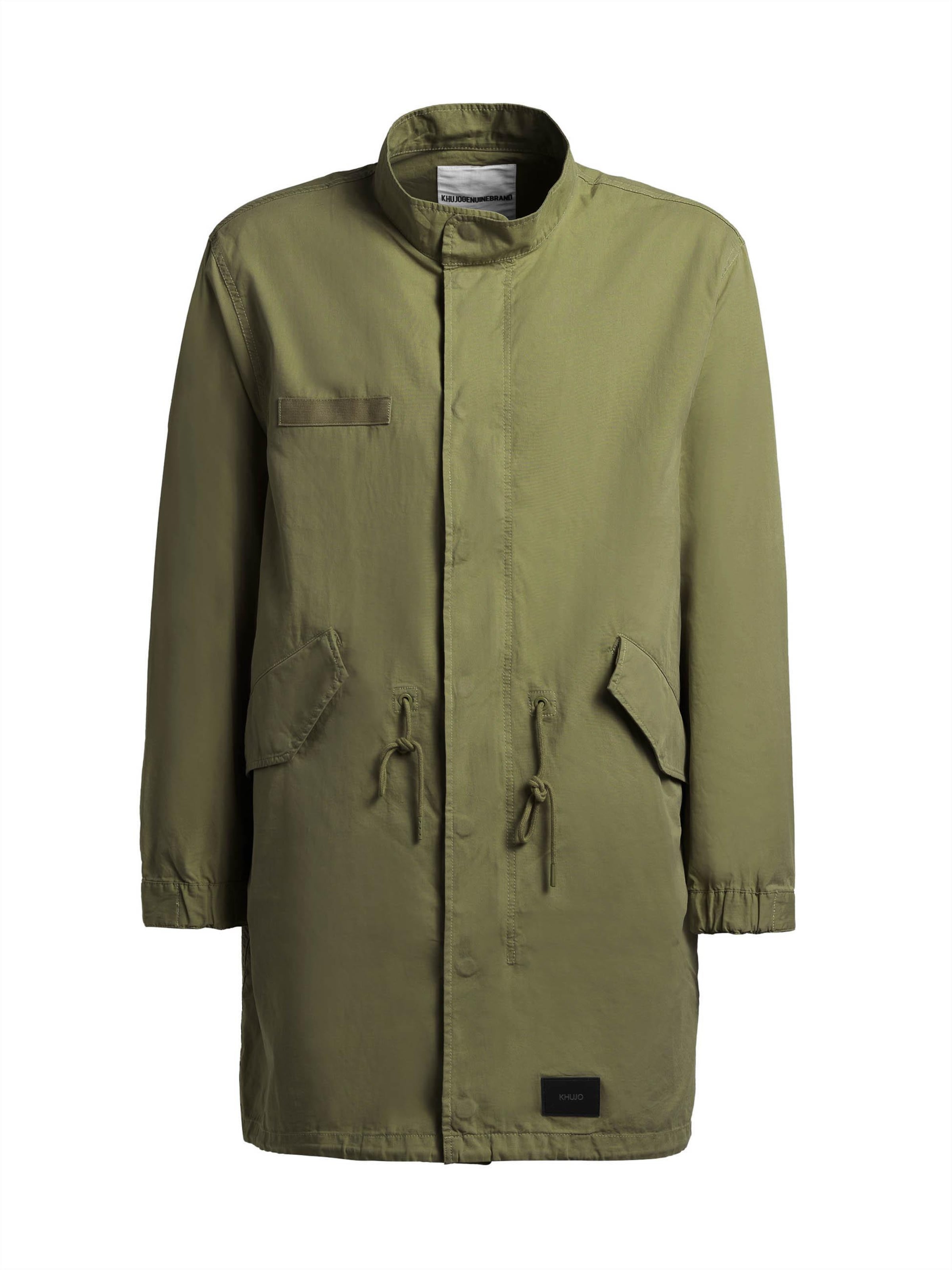 khujo Between-seasons coat in Green: front