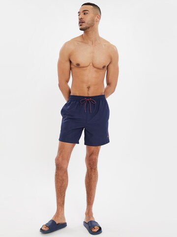 Threadbare Badshorts 'Briar' i blå