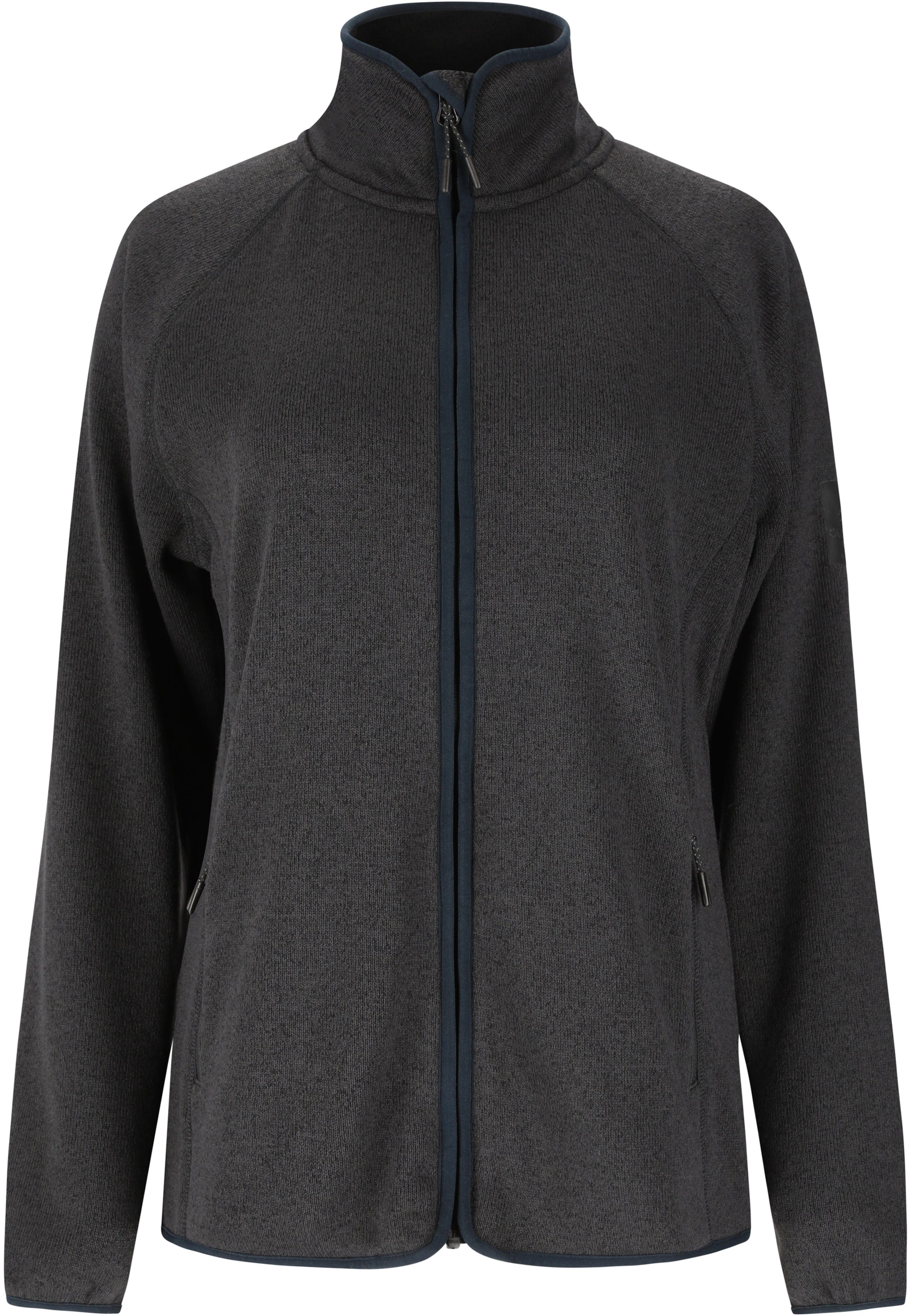 Whistler Fleece jacket 'Wolven' in Black: front