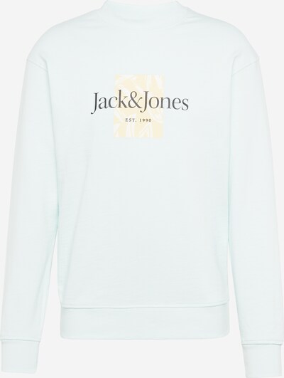 JACK & JONES Sweat-shirt 'Lafayette' en chamois / bleu nuit / bleu pastel / blanc, Vue avec produit