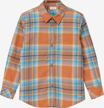 s.Oliver - Ajuste regular Camisa en naranja: frente