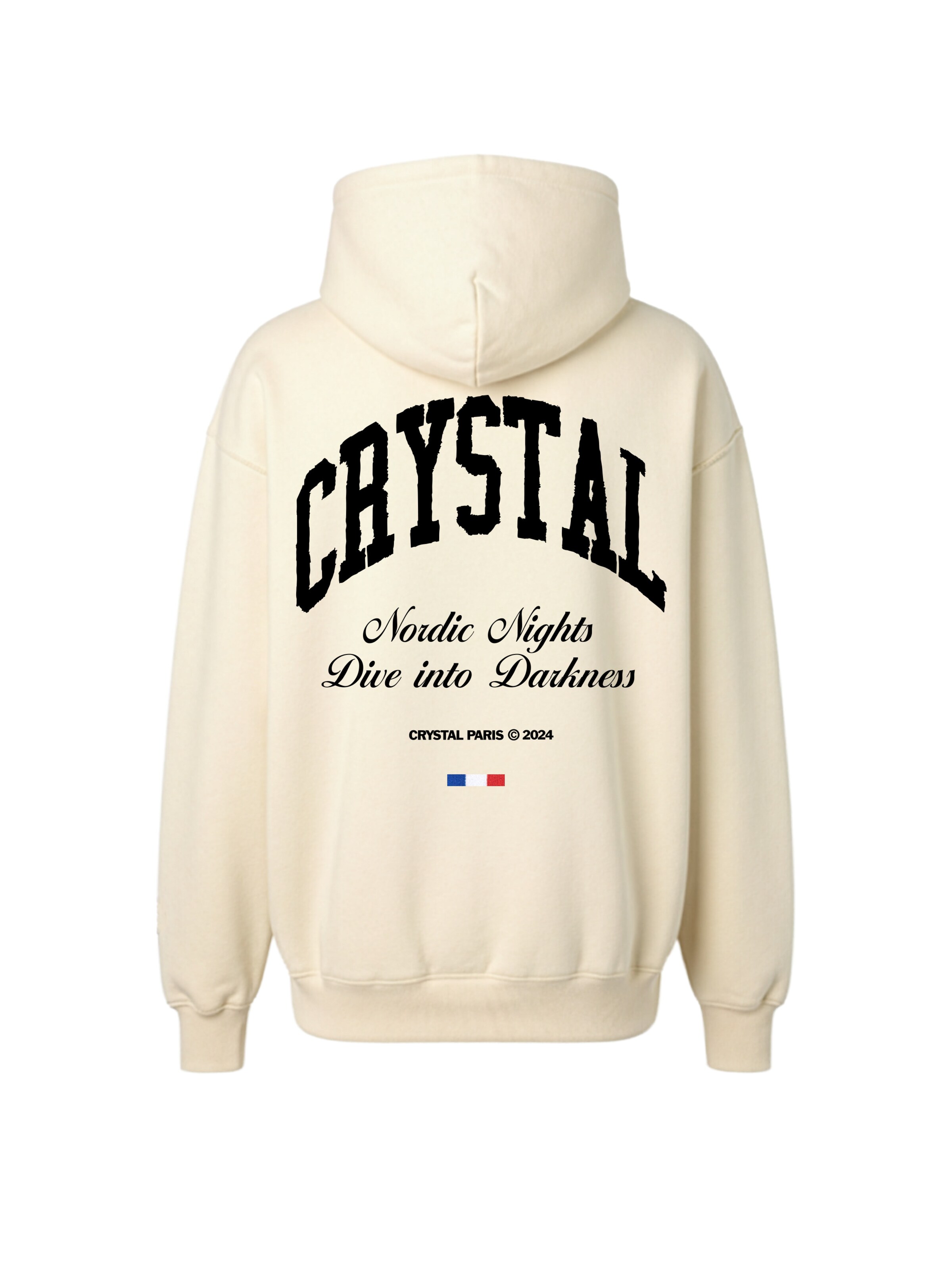 Crystal Paris Sweatshirt 'Nordic Nights' in Wit