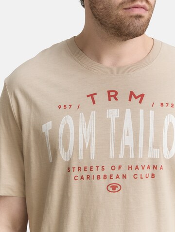 TOM TAILOR Men + Shirt in Bruin