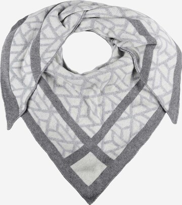 Foulard Zwillingsherz en gris : devant