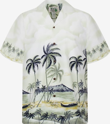 KY's Hemd 'Palmbeach' in Grün: Vorderseite