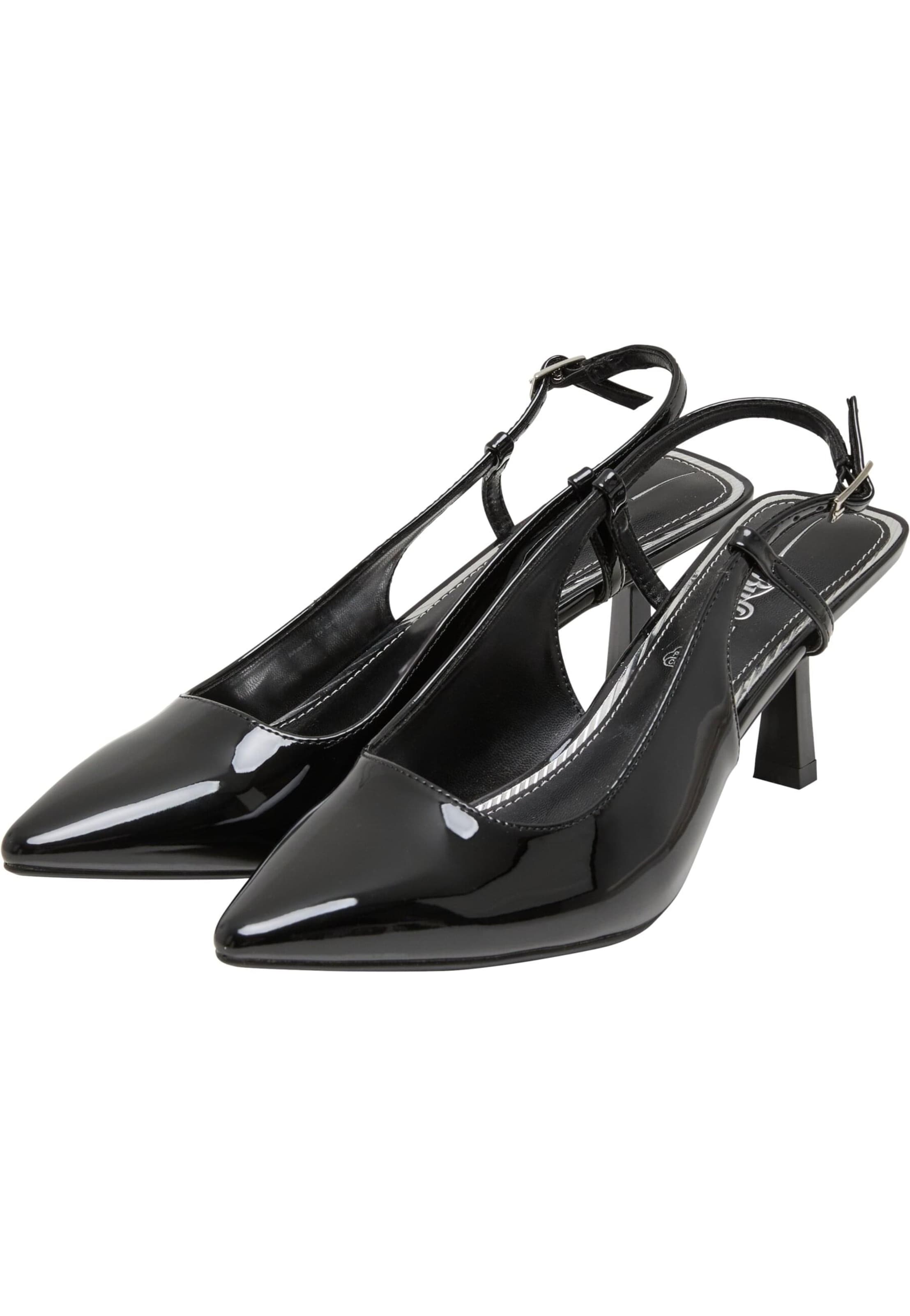 BUFFALO Lodičky s otvorenou pätou - Čierna